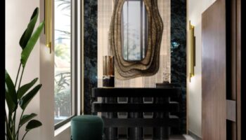 ديكور معاصر للمدخل لإحساس ترحيبي