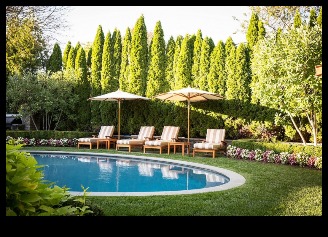 نصائح لتزيين منطقة حمام السباحة الخارجي