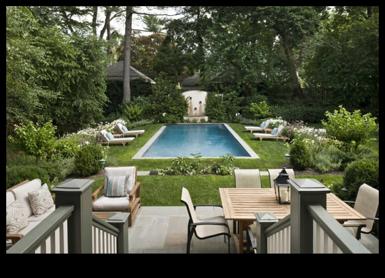 نصائح لتزيين منطقة حمام السباحة الخارجي