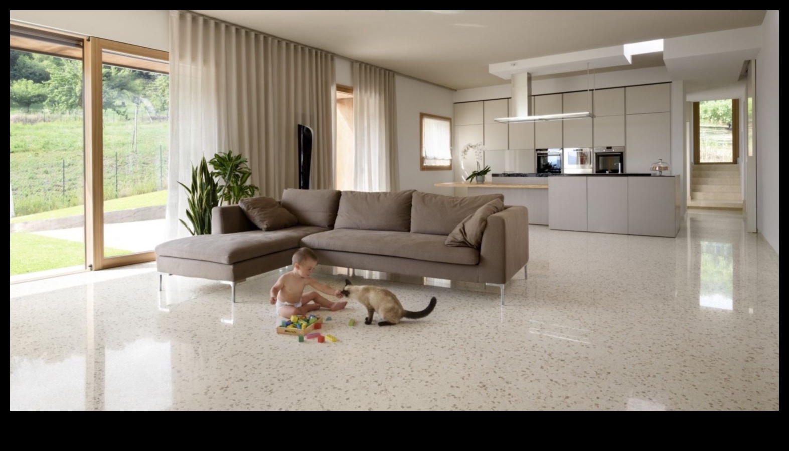 تيرازو ارضيات مودرن كلاسيك 2 كيفية استخدام Terrazzo في الديكور الحديث للحصول على مظهر عصري وفريد من نوعه؟
