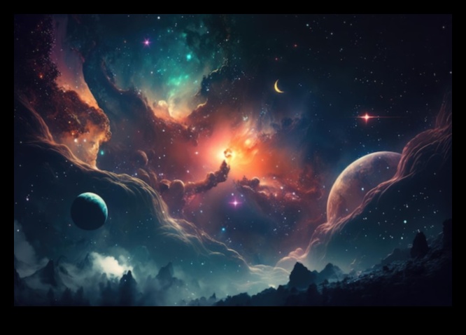 سواريه مرصعه بالنجوم: احتفال سماوي وسط جمال الفضاء الخارجي الذي لا نهاية له