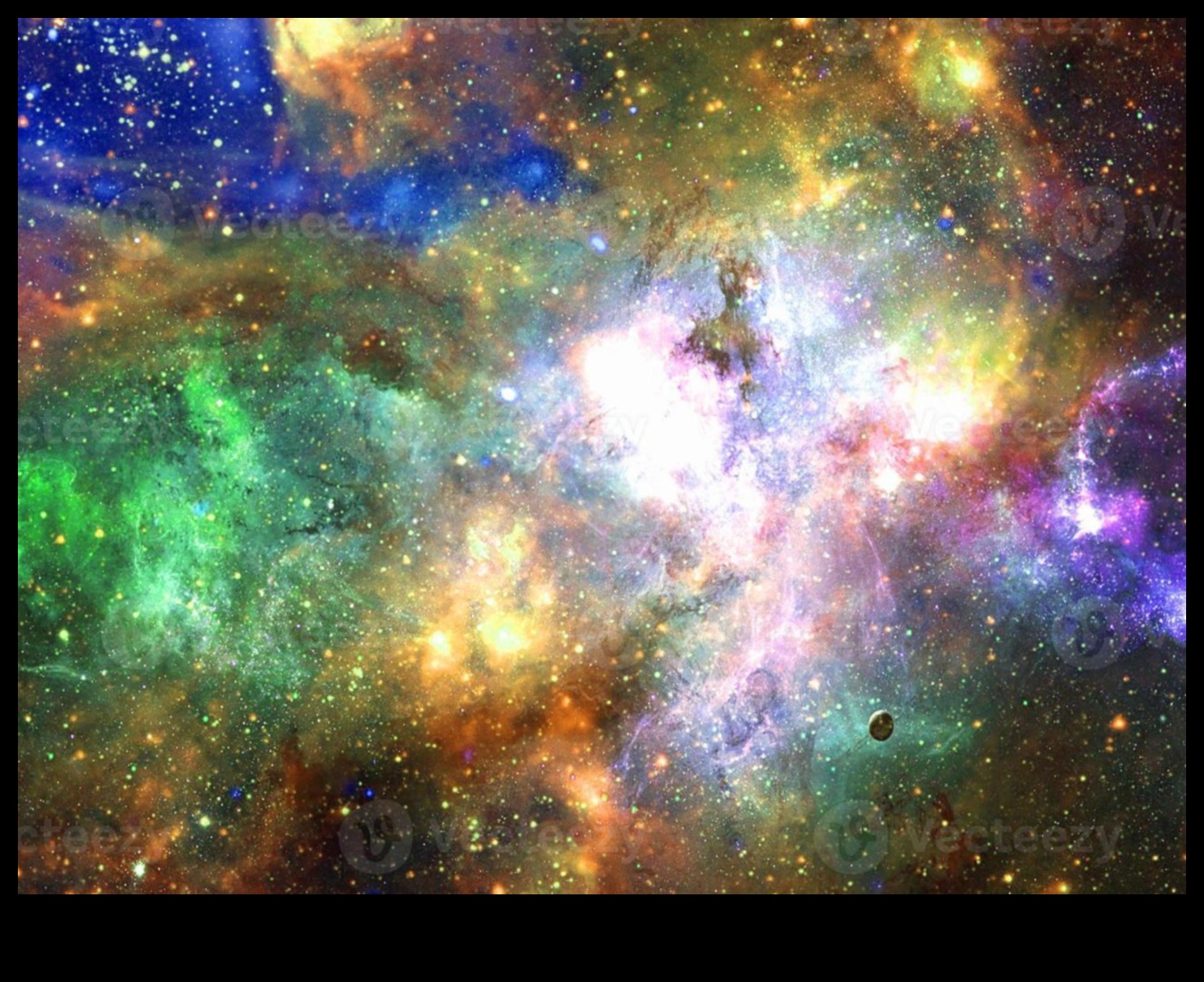 سواريه مرصعه بالنجوم: احتفال سماوي وسط جمال الفضاء الخارجي الذي لا نهاية له